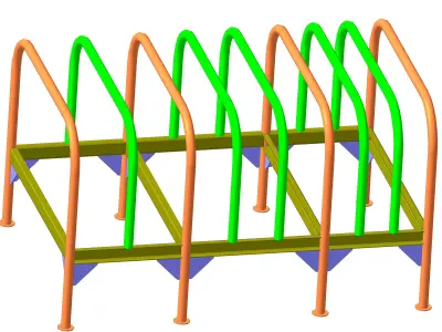 Rack shelf frame Free 3D model