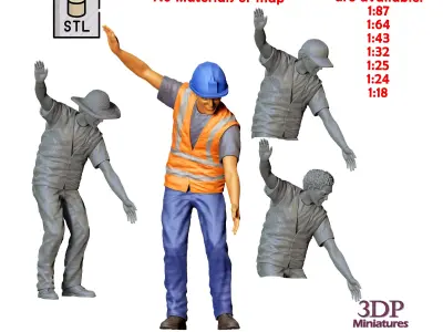 N5 Railway track worker 3D print model