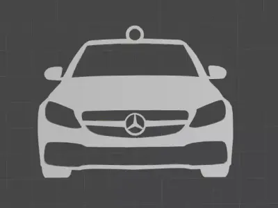 Mercedes c63s 2015-18 mirror ornament - Key chain 3D print model