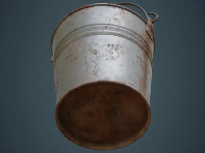 Bucket 1B Low-poly 3D model