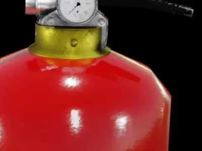 Fire Extinguisher Game Ready Low-poly 3D model purchase