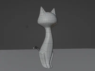 Cat 3d model Free 3D model purchase