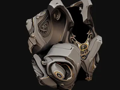Steampunk Drone Low-poly 3D model