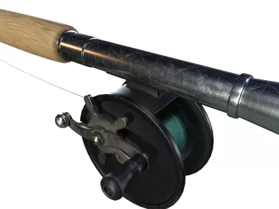 Fishing rod 3D model purchase