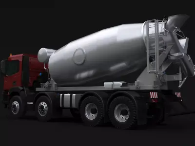 Iveco Stralis X-Way Concrete Mixer 3D model
