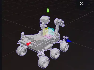 Mars rover 3D print model