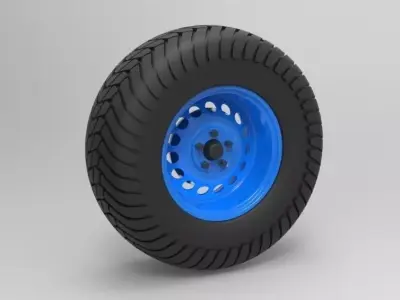 Offroad wheel 8 3D model