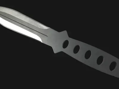 Throwing Knife Low-poly 3D model get
