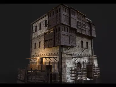 Medieval Modular Buildings  Vol 02 3D model
