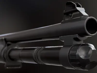 M1014 - Model and Textures Low-poly 3D model
