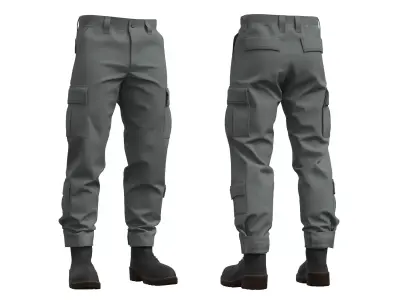 Military Tactical Combat Pants - Marvelous Designer 3D model purchase
