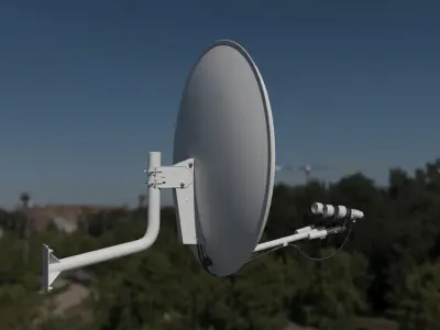 Home Satellite Dish 3D model 3D model
