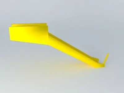 747-400 overwing emergency slide Free 3D model