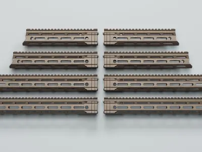 MFR Handguards - Replica Low-poly 3D model