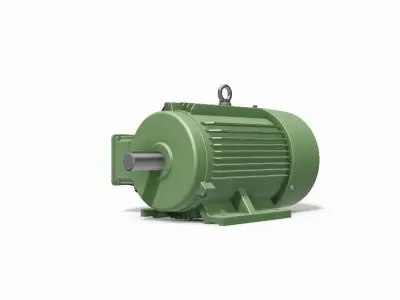 132S B3 Left IEC electric motor - 3D CAD model 3D model
