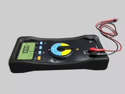 Insulation Tester Low-poly 3D model