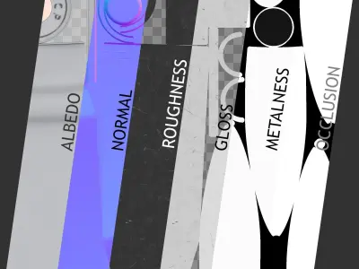 545x39mm Cartridge Low-poly 3D model