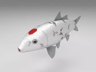 Carp koi fish Low-poly 3D model purchase