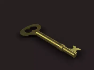 SCP 005 The Skeleton Key Low-poly 3D model