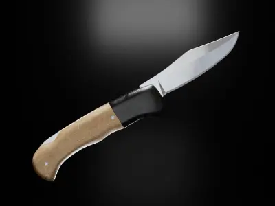 Jackknife pocket knife 3D model