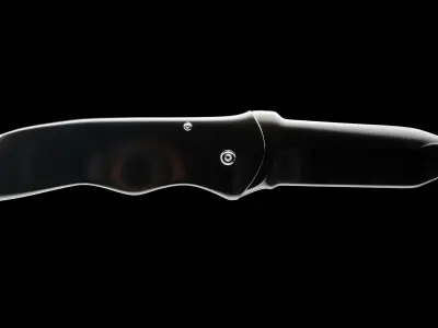 Folding Knife Low-poly 3D model get