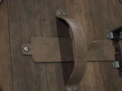 Medieval Weapon Shield -PBR- Game Ready Low-poly 3D model