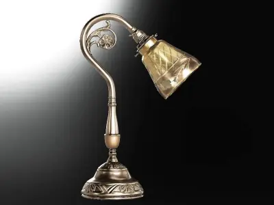 Antique Table Lamp 01 Low-poly 3D model