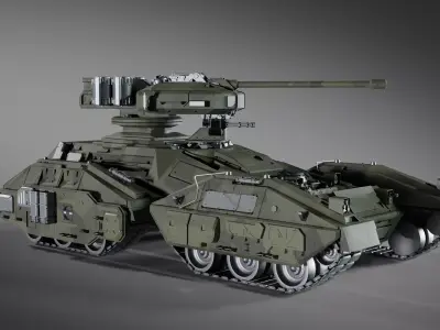 Sci-Fi Tank - Halo Scorpion Free 3D model