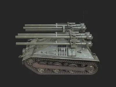 Vietnam War USMC Rifle Multiple 106 mm Self-propelled M50 Ontos Low-poly 3D model
