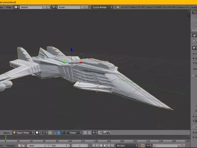 scifi space ship model game asset Low-poly 3D model