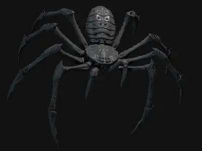 Goliath Huntsman Spider Low-poly 3D model