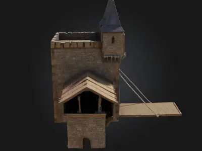 Castle Model Fortress A Stronghold of Medieval Power 3D model