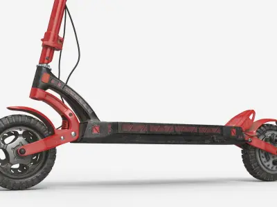  E-Scooter Offroad Red Dirty - PBR 