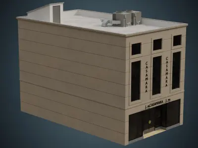 Building 20 Low-poly 3D model