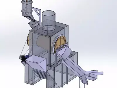 Machine2 powder making machine Free 3D model