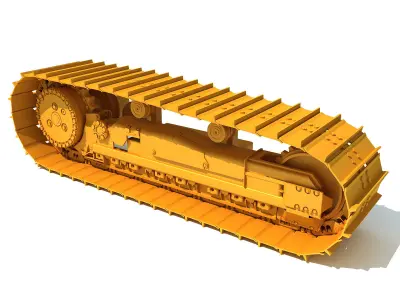 Excavator Track 3D model by 3D-Horse