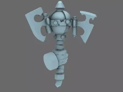 SO Blue Lads Elf Looted Axe Mauls RIGHT 3D print model