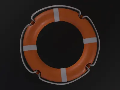 Lifebuoy 3D Model Low-poly 3D model