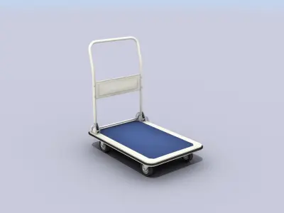 Transport Cart Low-poly 3D model purchase