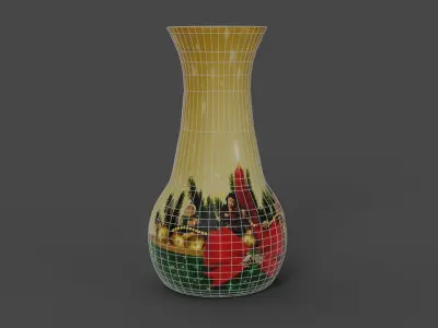 Christmas Vase Free 3D model