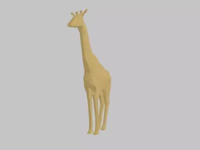 Low Poly Giraffe 3D model buy