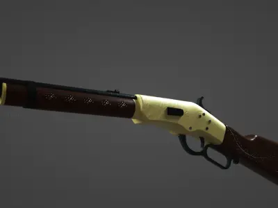1866 Yellowboy Rifle 3D model