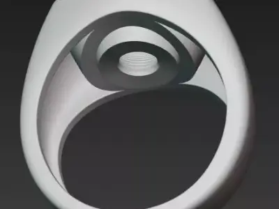 Singularity Geometric Vortex and Minimalist Form 3D print model