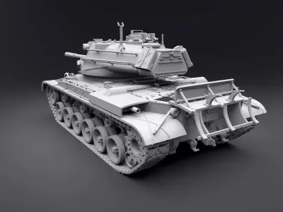 M47 Patton Scale model   3D print model