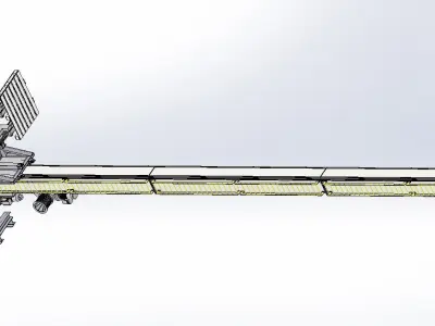 ASRS Stacker Crane - Automated Storage Retrieval System 3D model