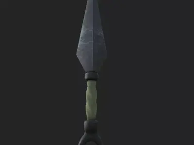 Kunai 1 sword Free low-poly 3D model