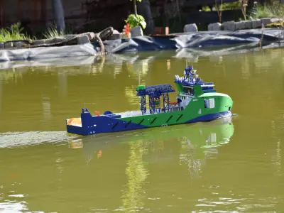 Diving support vessel 3D print model