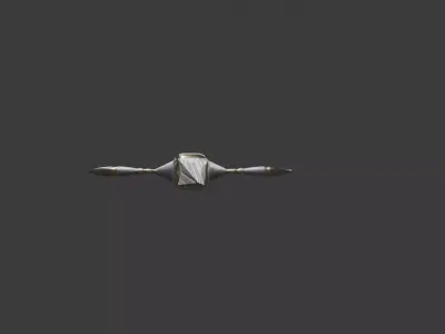 Stilet Dagger 3D Model Low-poly 3D model