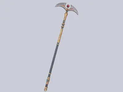 Anubis weapon Low-poly 3D model