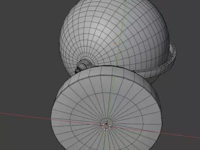 Vintage globe Low-poly 3D model